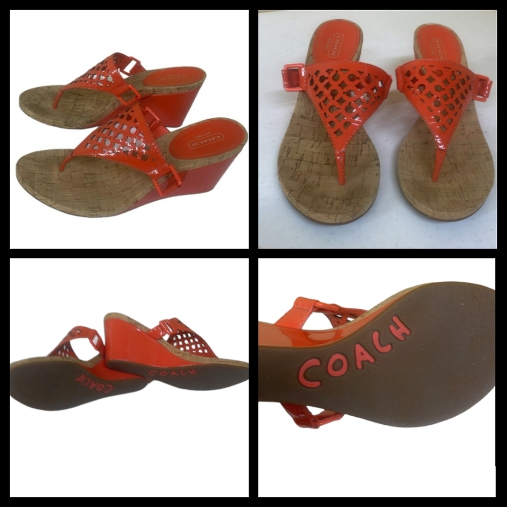 COACH SANDALS SZ 8 and 8.5
